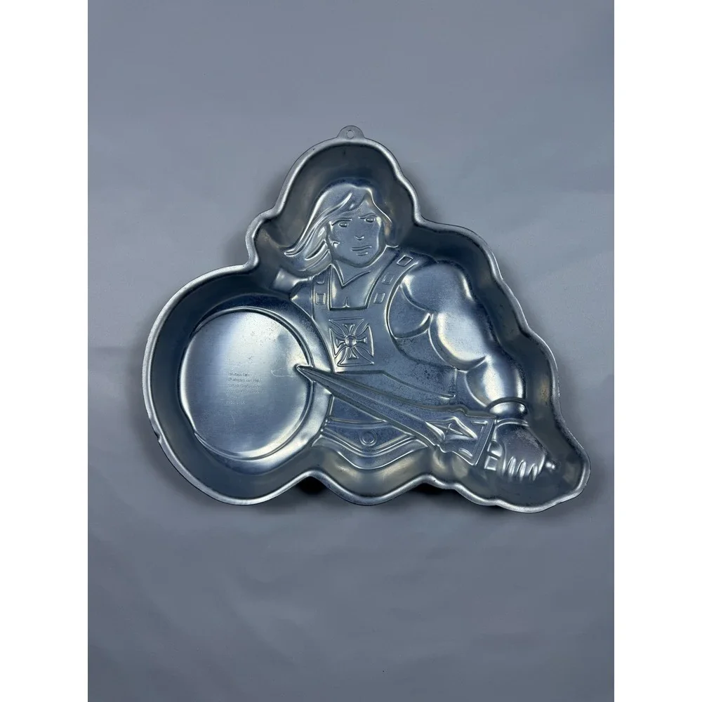 Vintage 1983 Wilton He-Man Masters of the Universe Aluminum Cake‎ Pan 2105-3184